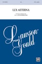 Lux Aeterna SATB choral sheet music cover